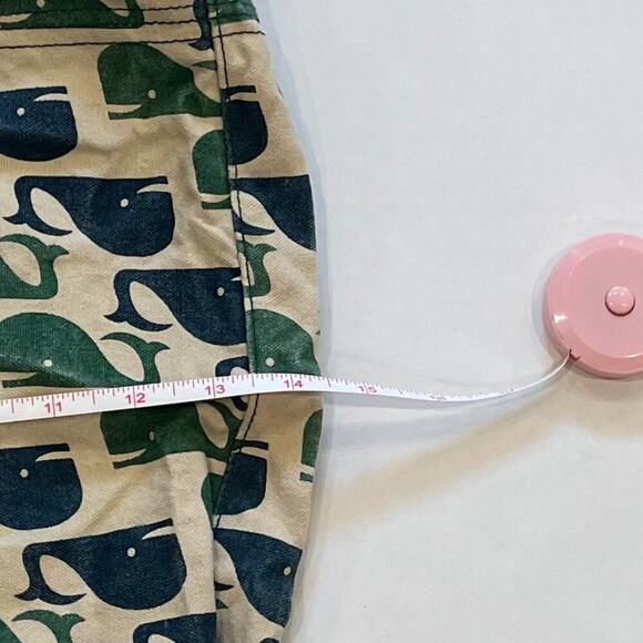 Bungalow 360 Canvas Crossbody/Shoulder/Hobo Beach Bag Blue Green Whale Print - Picture 10 of 13